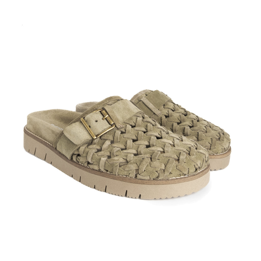 EDRA WOV  SUEDE MILITARY