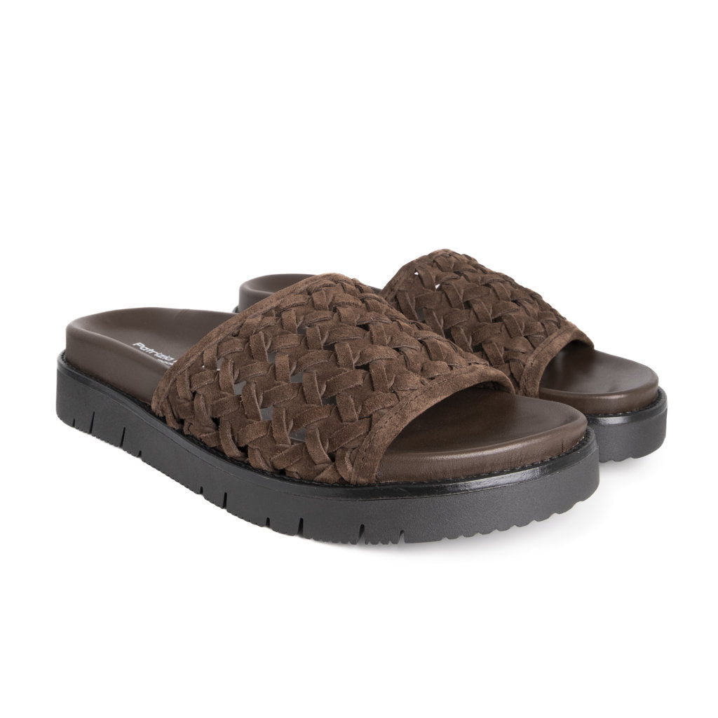 BRIANNA WOV  SUEDE CHOCO