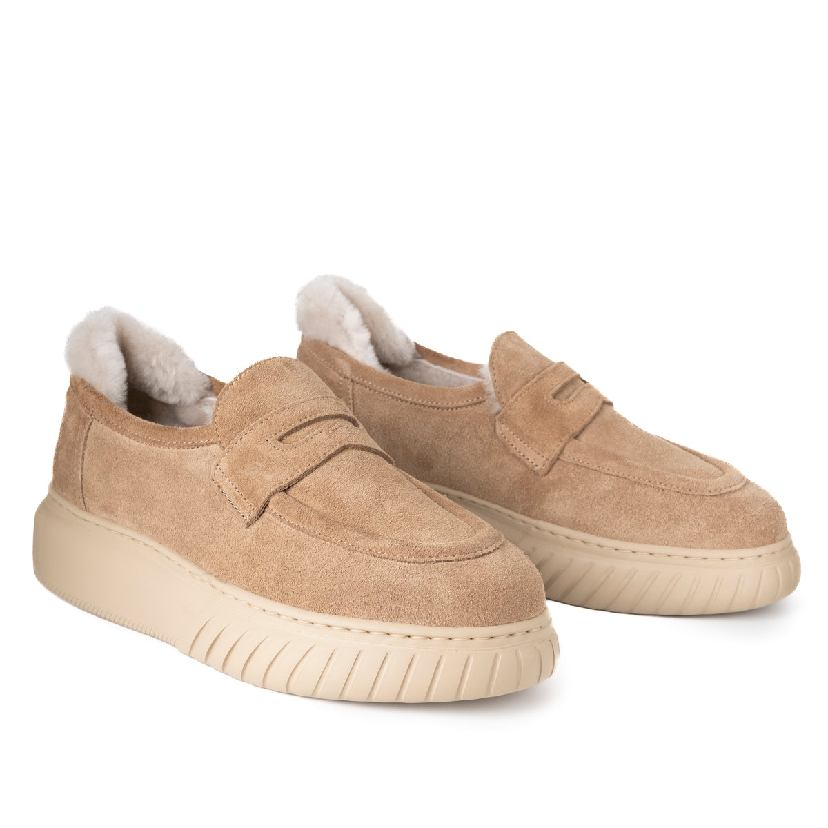 MOKA FUR  SUEDE NATURAL