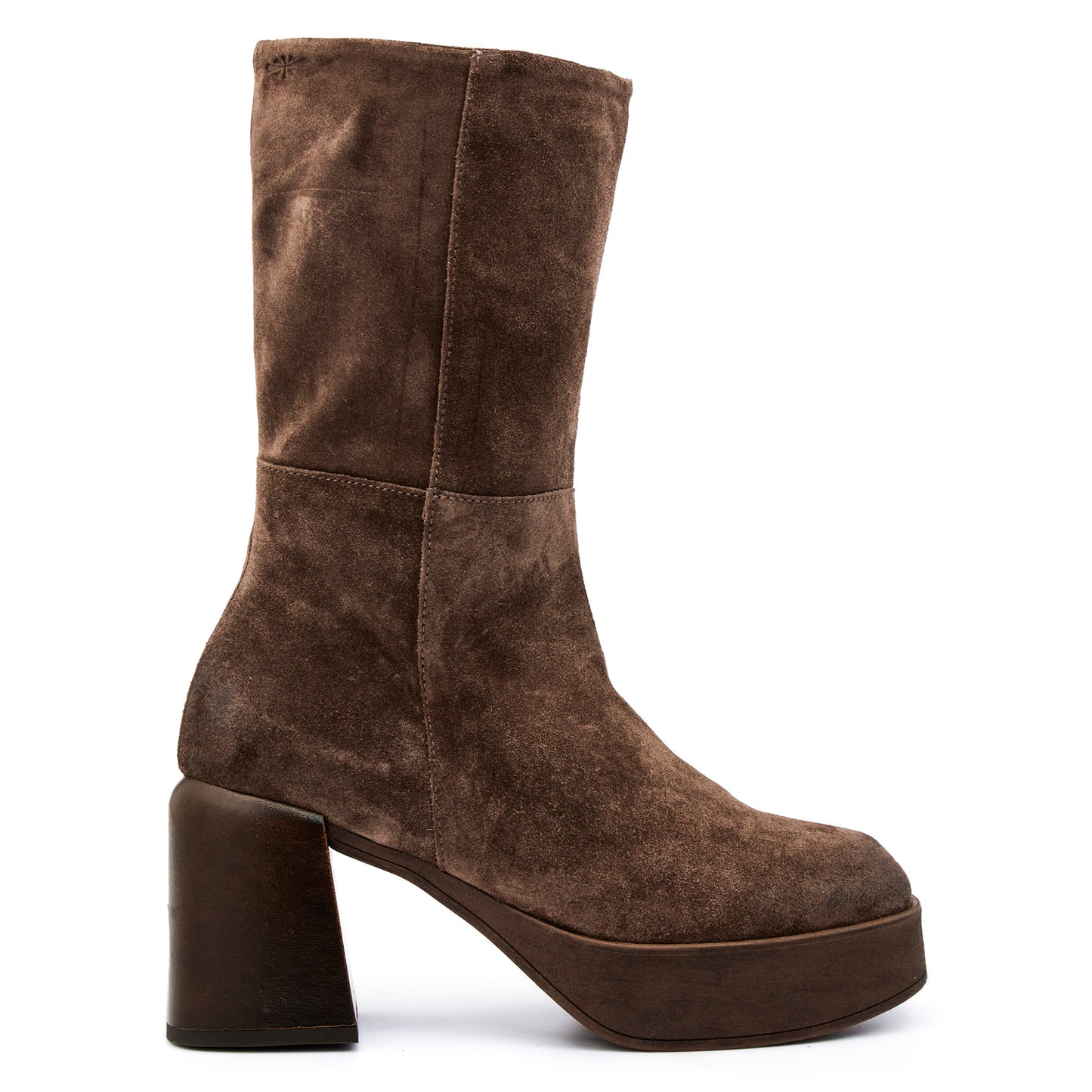 ZADIE UP BROWN SUEDE PECAN